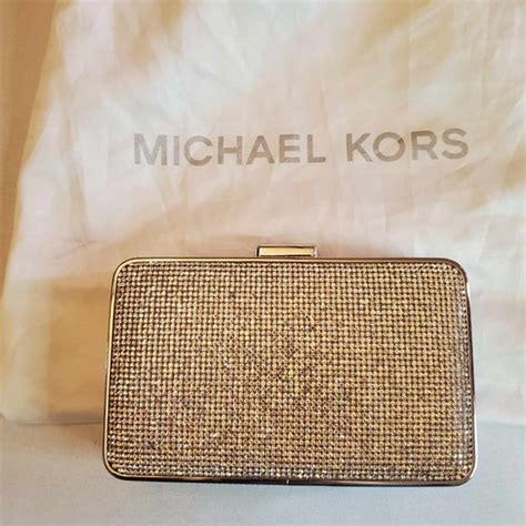 michael kors elsie crystal box clutch|Michael Kors Elsie Crystal Evening Box Clutch & Shoulder Bag in .